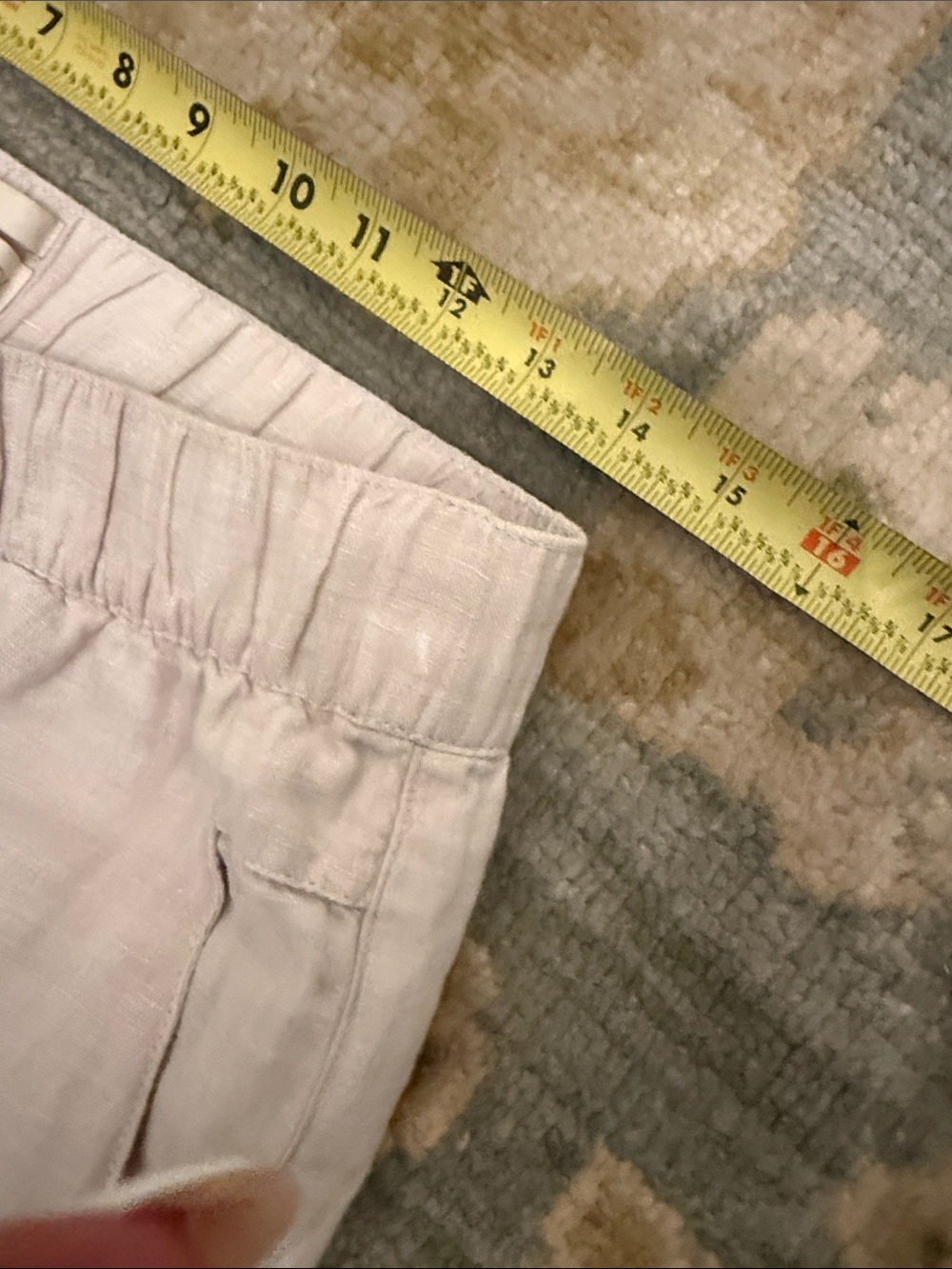 Cynthia Rowley Pale Lilac Linen Wide-Leg Pants - Picture 3 of 6